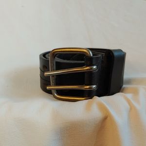 Black Genuine Leather Tooled Belt Size 36/90